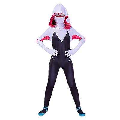 Spider-Man Parallel Universum kleding Halloween kinderen Miles onesie Gwen cos kostuum korte mouwen