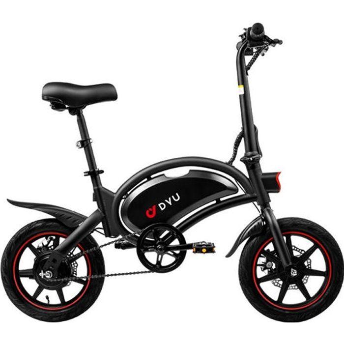 Vélo Électrique DYU D3F 14 Pouces 25km/h - Moteur 250W Batterie 36V10Ah Freins À Disque - Noir