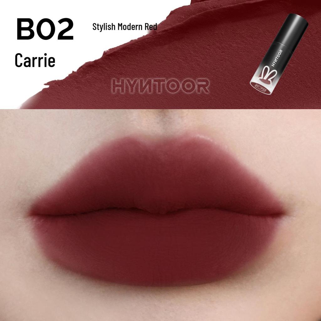 HYNTOOR Black Rabbit Nude Lip Glaze - Planet Glossy Lip Mud Lipstick