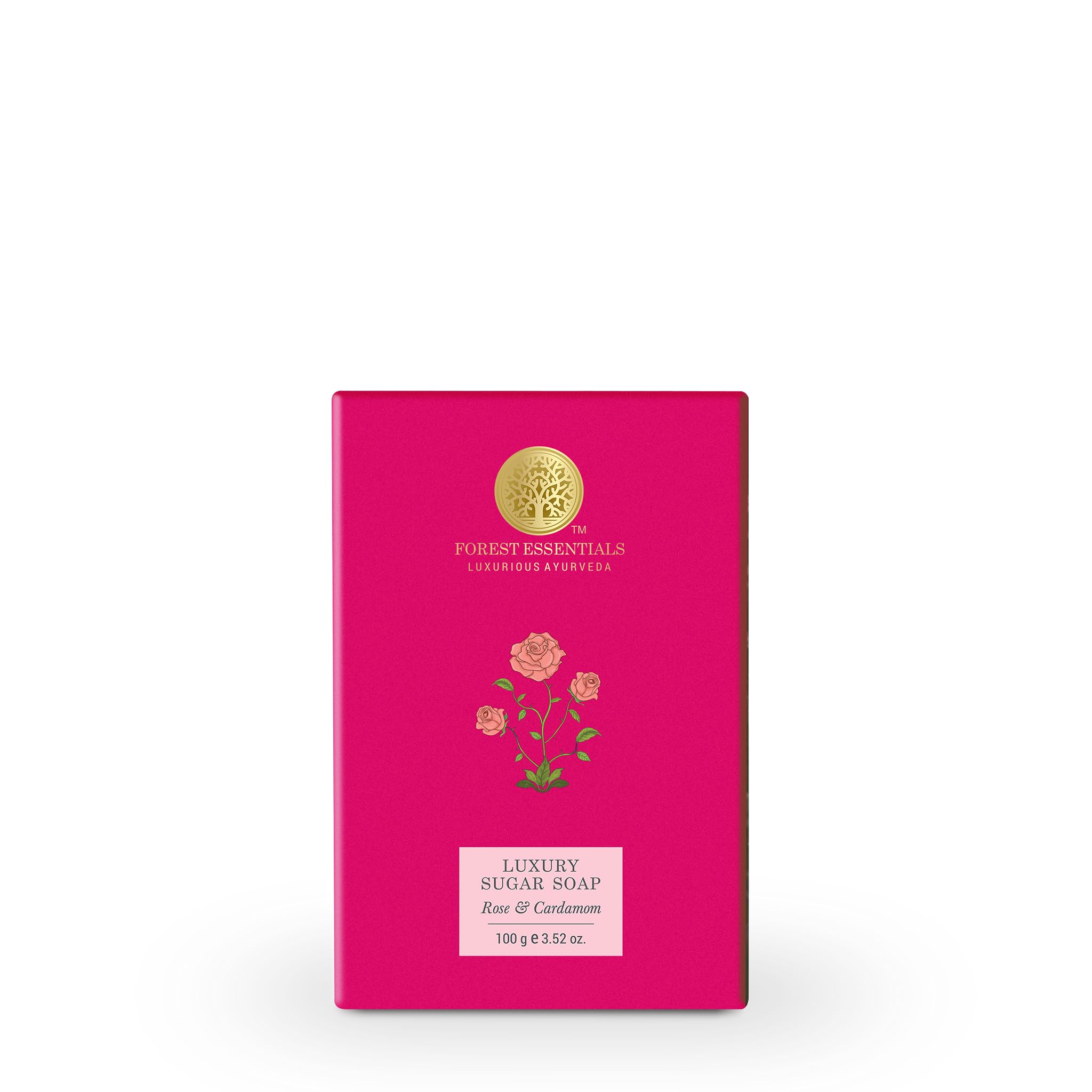 

Forest Essentials Мыло с ароматом розы и кардамона | Аюрведическое ароматизированное мыло ручной работы для ванны | Мягко очищает и смягчает кожу | С натуральными маслами и нерафинированным тростниковым сахаром