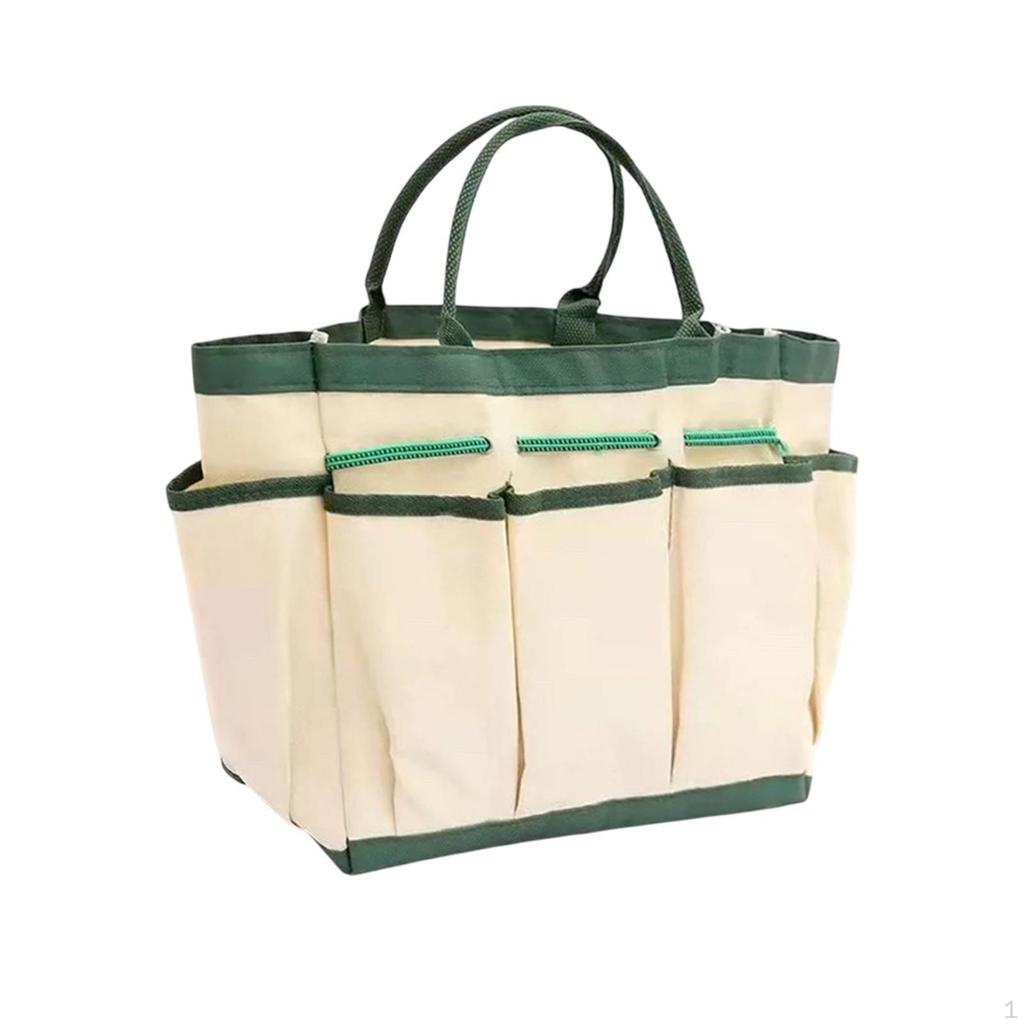 Garden Tool Bag Tote Large Capacity Sturdy Waterproof Carrying Portable Handbag for