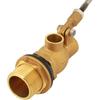 Ball Valve, G3/4" DN20 Stainless Steel Floating Ball Valve Adjustable Male Thread Control Sensor Valve for