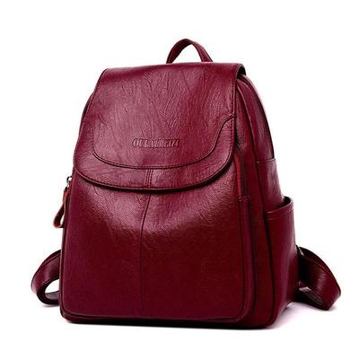 Frauen Tasche Rucksack Wilden Leder Schaffell Damen Rucksack Mode Mittelschule Weibliche Rucksack Tasche