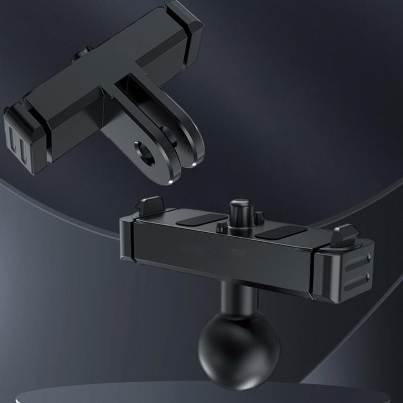 Aluminum Alloy Quick Mount for 13 Black, Magnetic Camera Adapter Double Claw/Ballhead Port Easily Release