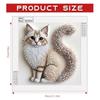 5D Diamond Painting Set  Fluffy Kitten Theme,  2D Flat Print,Ideal for Home Decor In Living Room, Bedroom