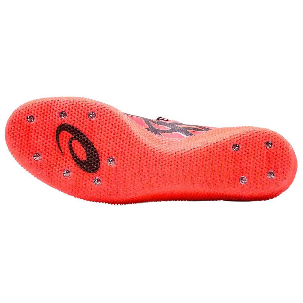 Asics Scarpe da Corsa Basse High Jump Pro 2 Comode e Leggere in Ecopelle da Uomo Rosse 1093A139-701