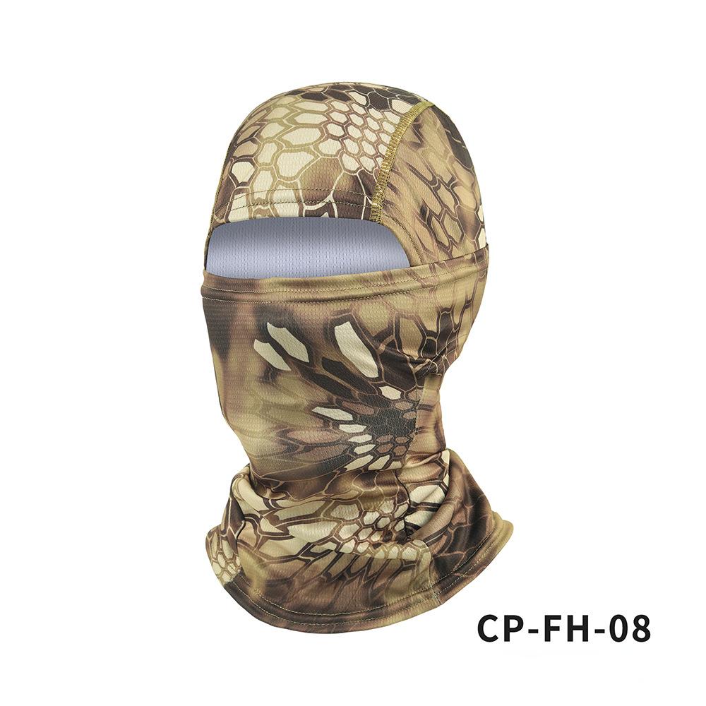

Камуфляжный флисовый чехол на голову, уличная велосипедная маска, альпинистская холодная шапка, защита от солнца, козырек от солнца, быстросохнущие теплые маски One Size