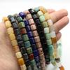 Faceted Natural Stone Square Rose Quartz Agates Loose Spacer Beads For Jewelry Diy Making Crystals Bracelet Pendant Accessories