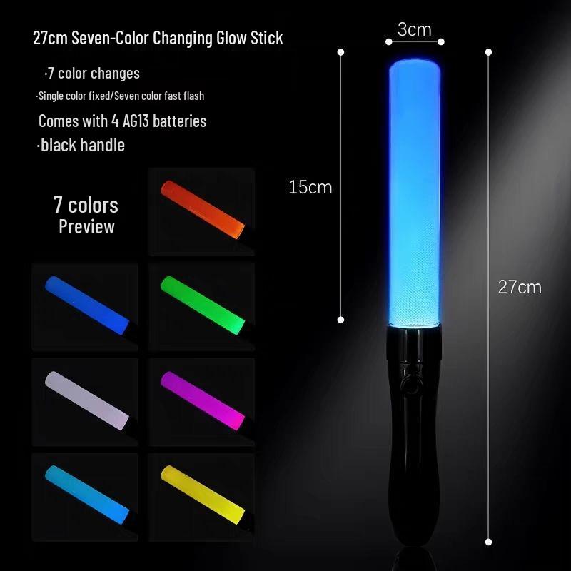 Seven-Color LED Glow Stick for Concerts - Atmosphere Star Prop