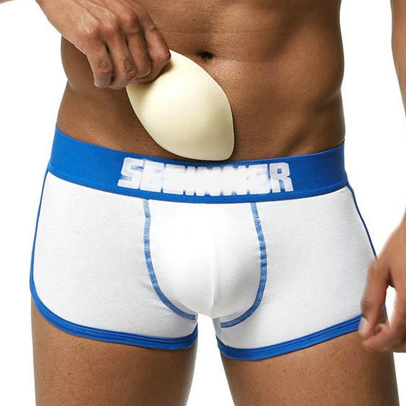 Herren 3D Gepolsterte Unterwäsche Badeshorts mit U-Konvex Kontur