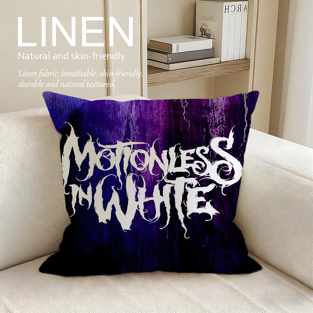 Music Motionless In White Cushion Cover Pillowcase Set Pcs x x Breathable Washable Sofa Cushion Cover