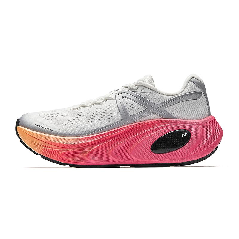 Anta Wind 2 Champion Simple Versatile Non-Slip Wear-Resistant Low-Top Casual Running Shoes Women Sneaker Silver 122525523A-1 36.5