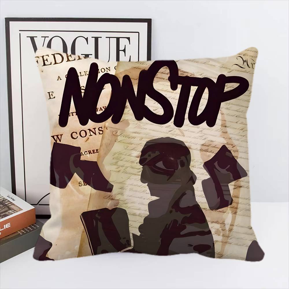 

Американский мюзикл Гамильтон Наволочка Квадратная подушка Спальня Диван Досуг Комфортная подушка Украшение дома 16x16Inch