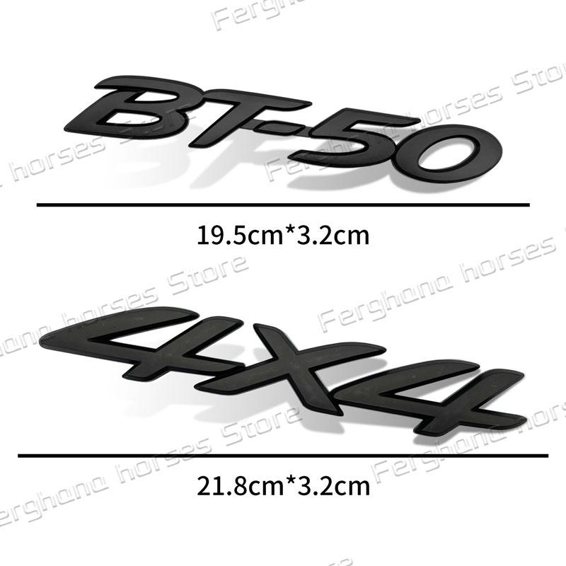 3D ABS Plastic BT50 BT-50 4x4 Logo Emblem Car Rear Trunk Badge Sticker Fender Side Decor For Mazda Auto Accessories Wcgvh11