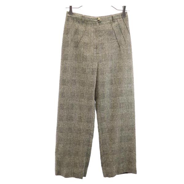 Salvatore Ferragamo wool blend Wide pants 38 Brown Women Used