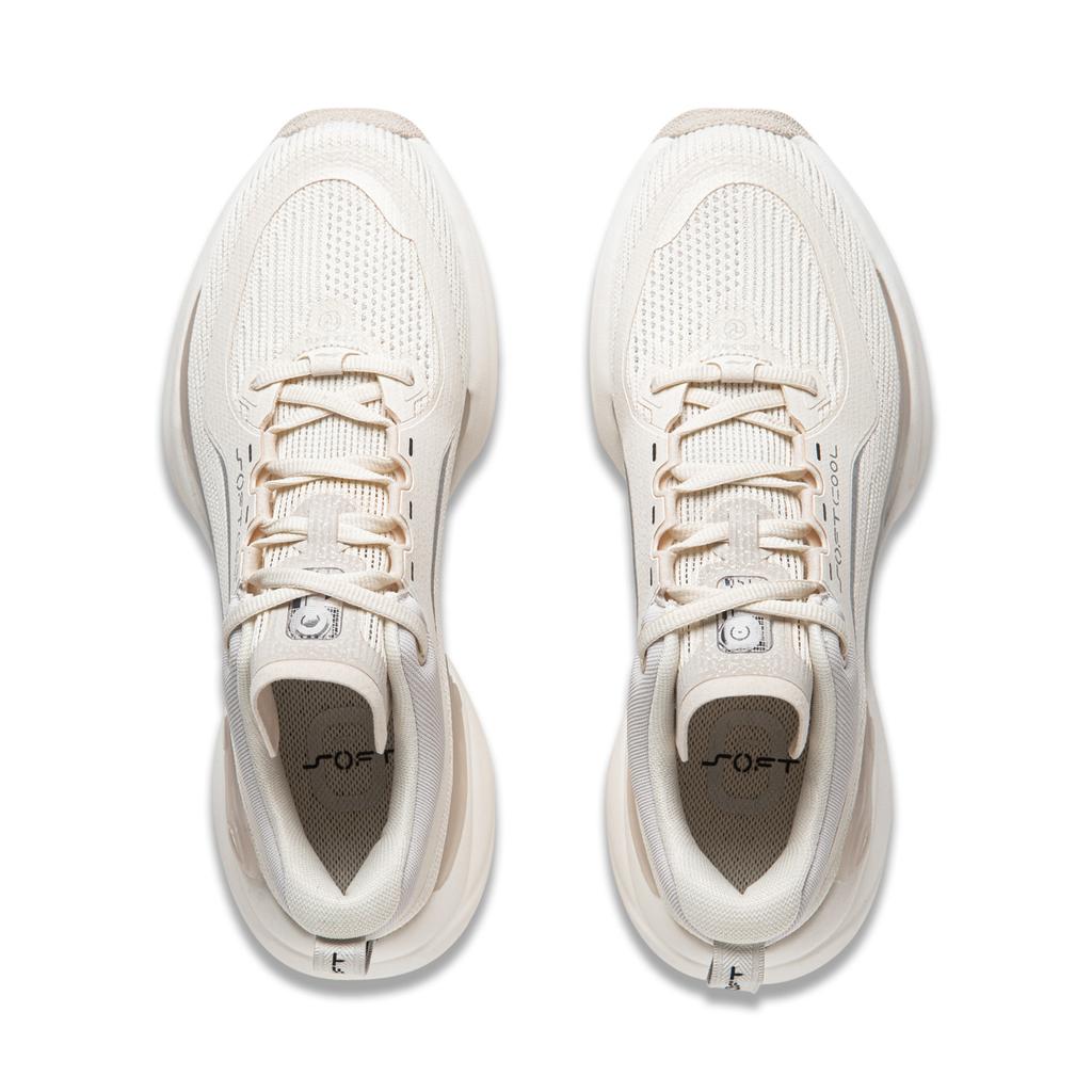 Li Ning Soft Cool Dämpfung Strapazierfähig Atmungsaktiv Dicke Sohle Dad Shoes Leicht Bequem Low Top Freizeitschuhe Damen Sneaker AGLU022-2