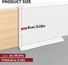 1pc Wall Baseboard Trim, Flexible Self-Adhesive Rubber Baseboard for Walls, Peel and Stick Wall Molding Trim,Flexible Baseboard