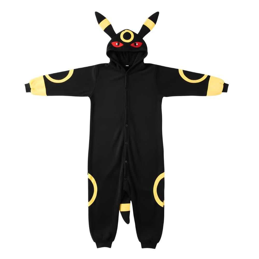 Pigiama Intero Kigurumi Costume Travestimento Pokemon Umbreon Xxl: 185 - 195Cm