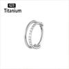 ASTM f136 Titanium Piercing Hinged Segment Septum Hoop Nose Rings Clicker Ear Cartilage Tragus Helix Conch Body Jewelry Earrings
