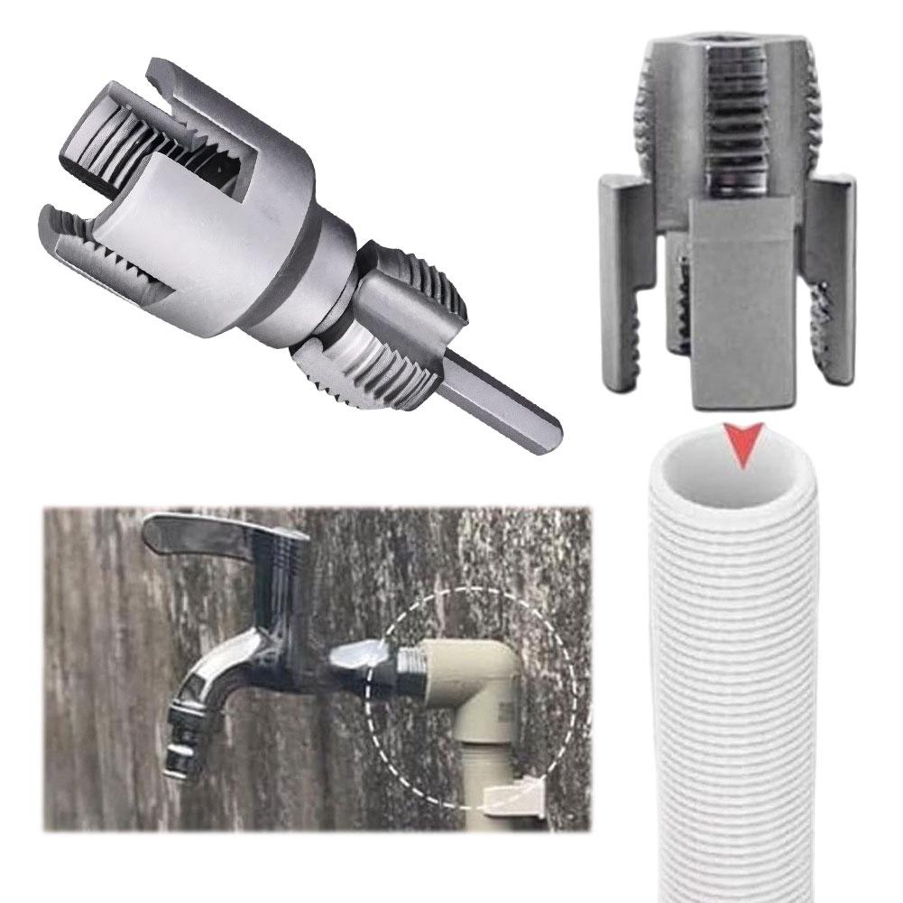 Integriertes Innen- & Außengewindeschneidwerkzeug Rohrgewindeschneidwerkzeug Kunststoffrohr Gewindebohrer Schneideisen Satz zum Schneiden & Rohrgewindeschneider