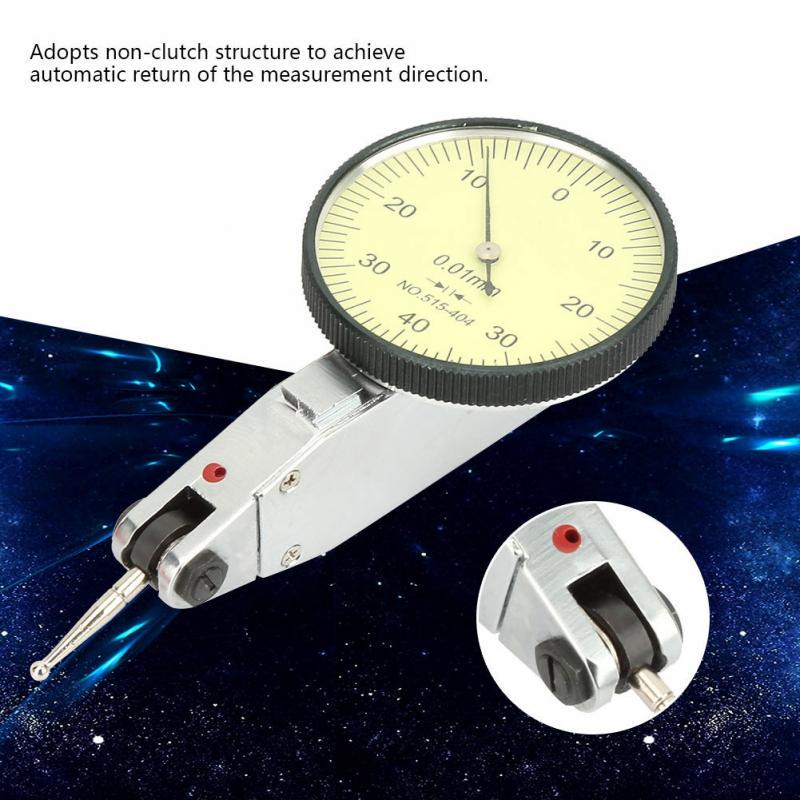 Dial Indicator Industrial for Plane Correction Workpiece Measurement Durable 38mm Small Size Dial Gauge Meter Tungsten Steel Lever Dial Indicator Dial Indicator Industrial for Plane Correction Workpiece Measurement Durable 38mm Small Size Dial Gauge Meter Tungsten Steel Lever Dial Indicator