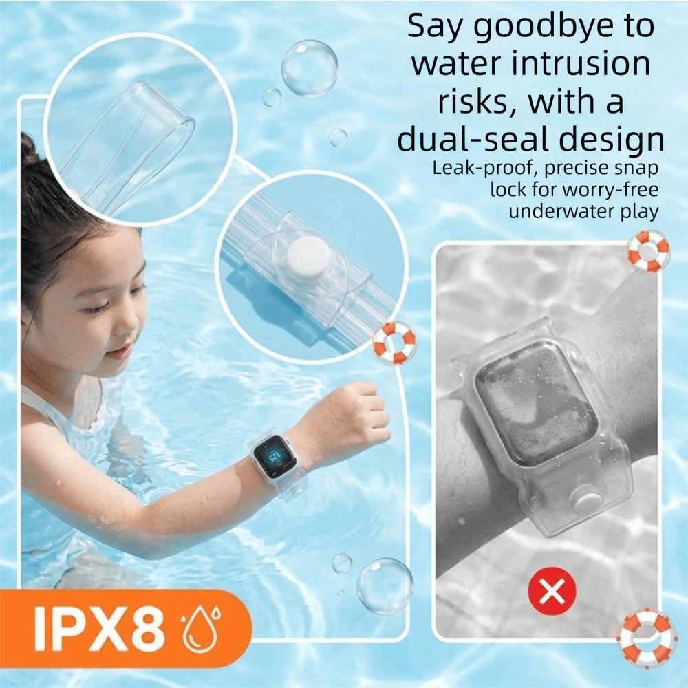 Portable Swim Smartwatch Protector IPX8 Waterproof Children's Watch Seal Bag Drifting