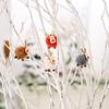 4Pcs Christmas Felt Fawn Pendant Elk Charm Christmas Tree Personalized Hanging Decorations Party Holiday Decor