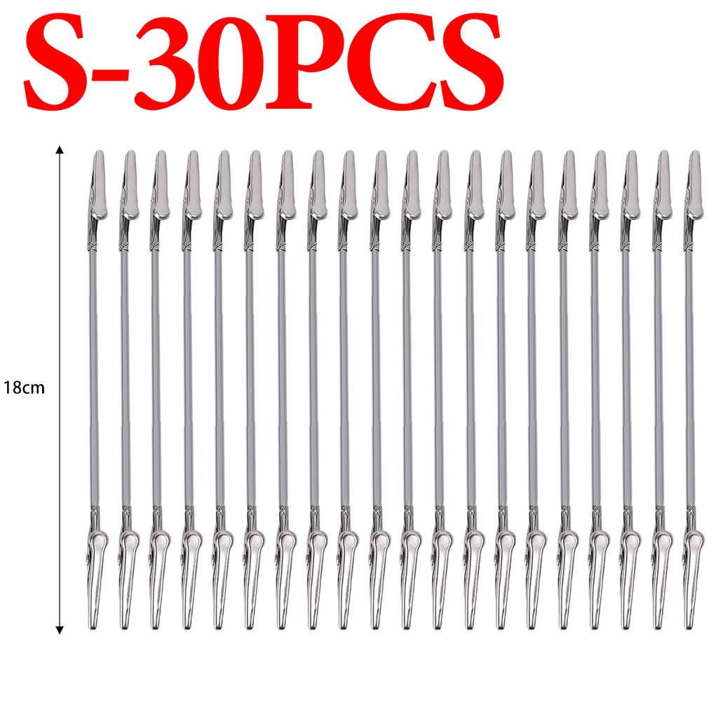 1-50Pcs Alligator Clips Metal Double Headed Mosquito-repellent Incense Clips Long Hose Holder for DIY Note Photo Memo Label