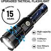 Flashlights High Lumens Rechargeable, LED Super Bright Flash Light Long Beam, Zoomable Linternas with LCD Digital Display, 5 Mode, Waterproof,