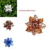 Sparkling Glitter Artificial Flowers For Stunning Christmas Tree Decorations