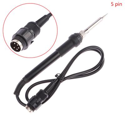 936 Electric Soldering Iron Station Handle 1PCS 5 Pin with Silicone Grip Compatible with For 852D+ 853D 878AD 898D 936B 937D