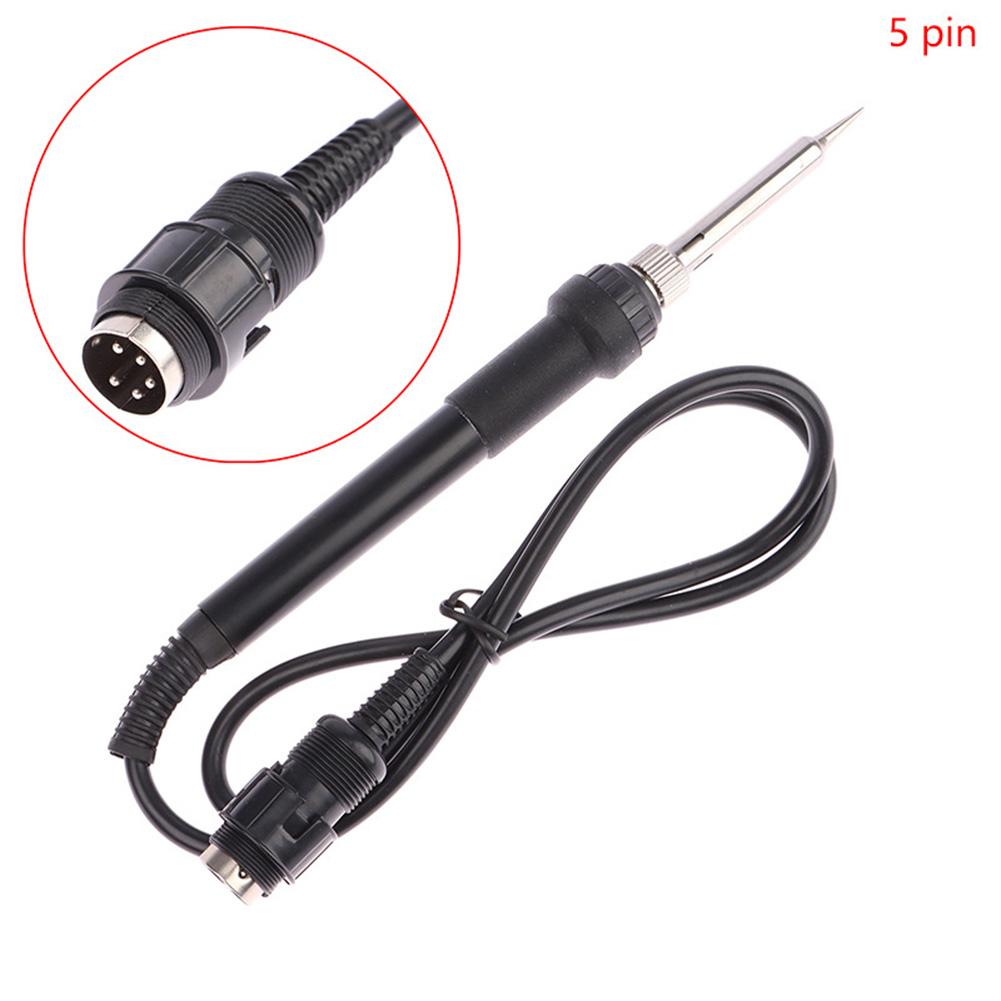 Electric Soldering Iron Handle 5 Pin Welding Head Handle Replacement For 852D+ 853D 878AD 898D 936B 937D Tools Welding Head