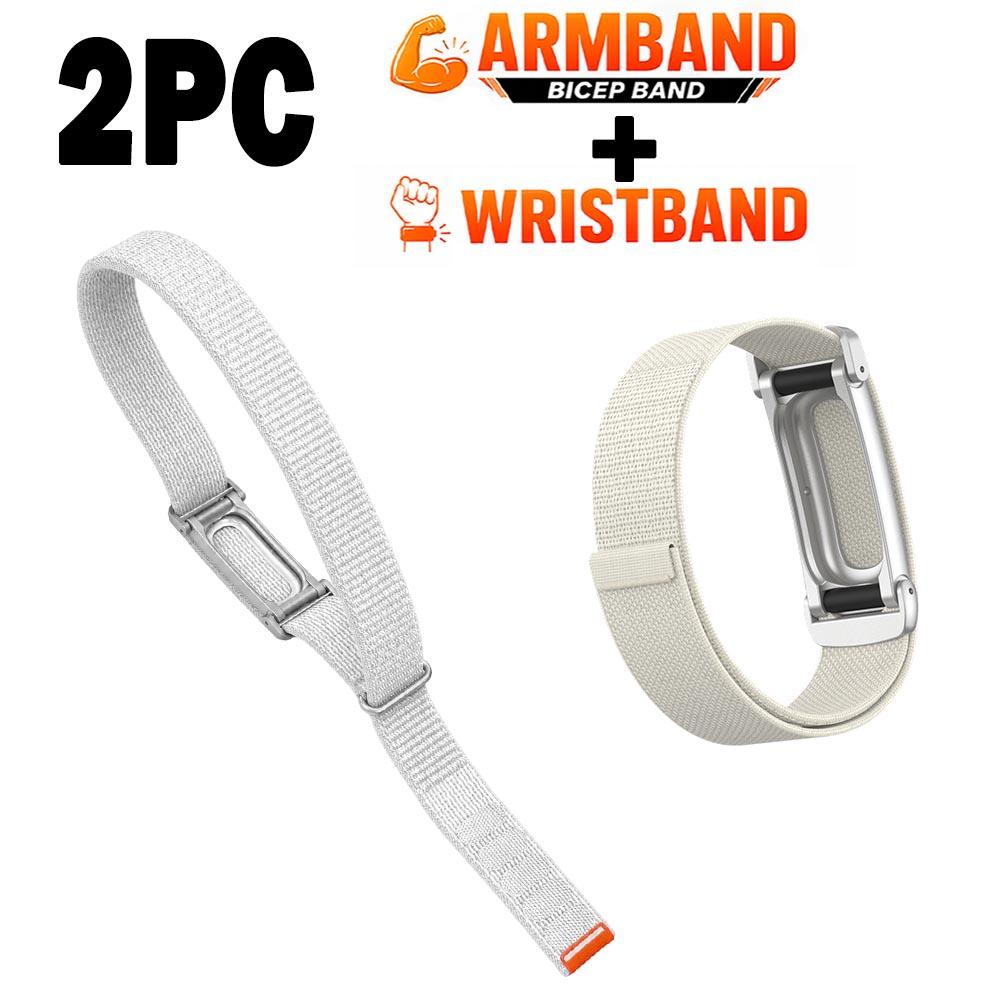 New Nylon Weave Bicep Strap for Google Fitbit Air Band Fitness Tracker Replacement Armband/Wristband for Google Fitbit Air Strap