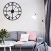 40cm Metal Iron Clock Minimalist Wall Hanging Clock Stylish Decorative Wall Clock  School