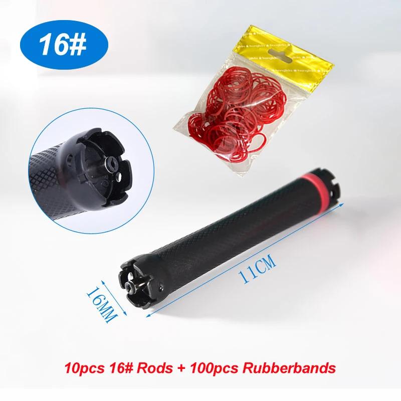 

10 шт./набор 24 В одно отверстие цифровые бигуди для волос с подогревом с резинками для укладки волос завивка горячими стержнями 1687