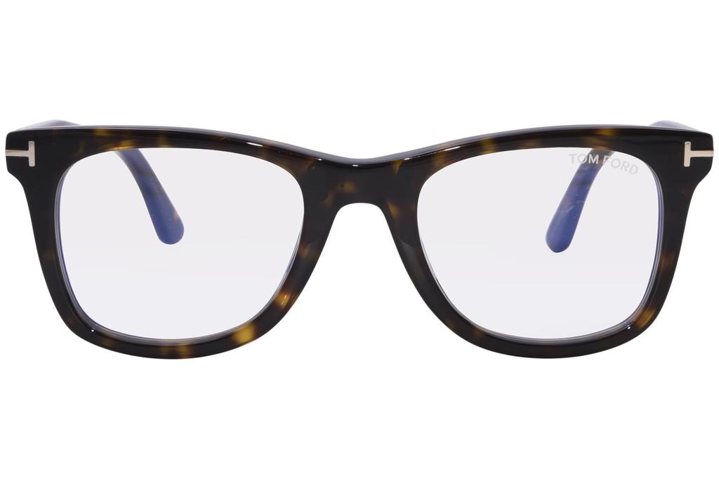 Tom Ford 50mm Sunglasses with Blue Light Filtering Lenses for Men and Made in Italy Dark TF5970-B Clip-on Women, (052 Havana)