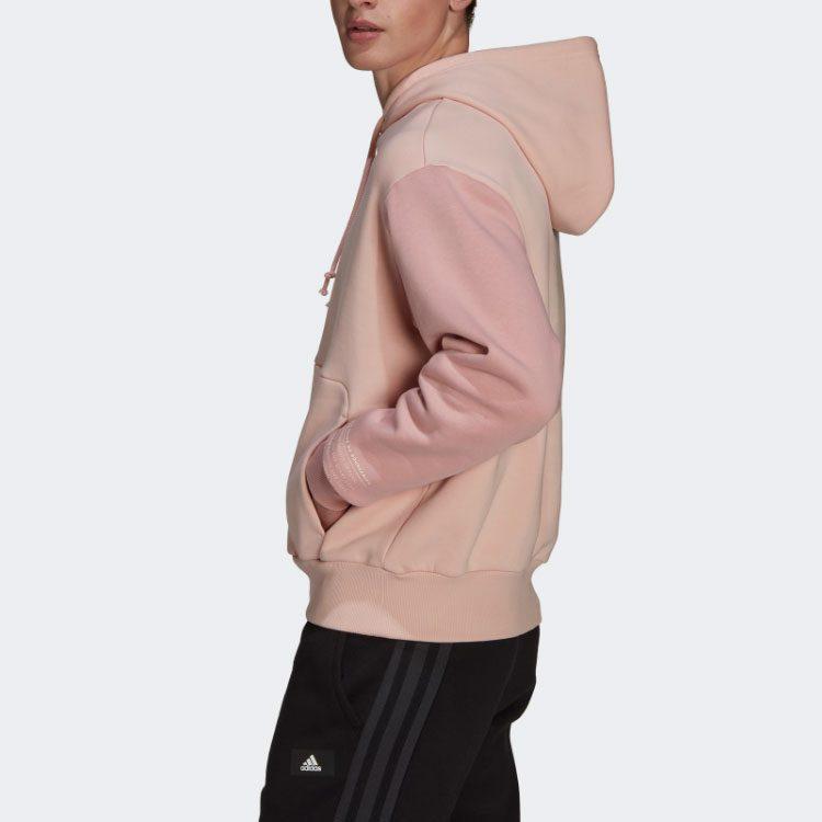 adidas Sweatshirts Unisex Steam White Pink Hooded Moderate Regular HU0413