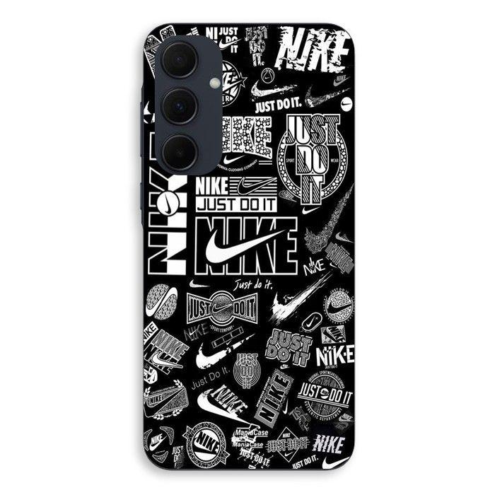 Coque de téléphone - MANIACASE - Samsung galaxy A35 - Silicone - Noir et blanc - Graffiti