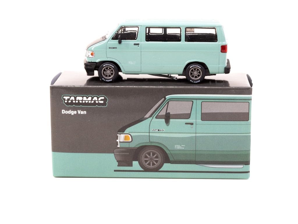 TARMACWORKS Dodge Van Light Green Finished Model 1/64 T64G-TL032-LG