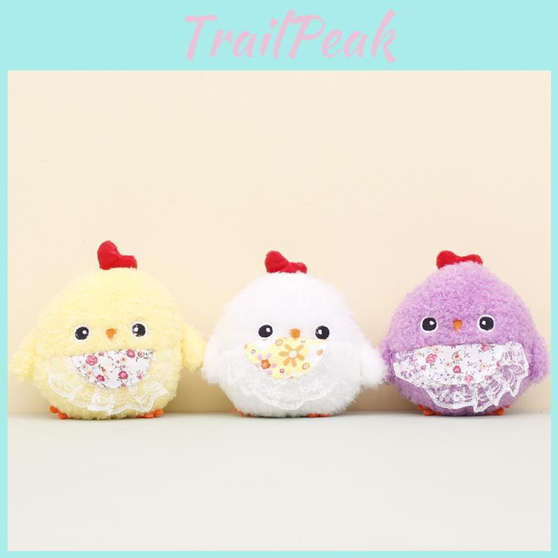 Colorful Plush Chicken Keychain Sweet Chick Doll Bag Charm For Kids