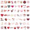 100 Valentine's Day Graffiti Stickers Water Cup Mobile Phone Case DIY Love Wedding Personalized Decoration Stickers