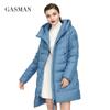 Gasman Chaqueta larga acolchada de invierno para mujer, abrigo grueso para mujer, Parka con capucha, ropa de algodón de marca cálida para mujer, M-180 de invierno 2022