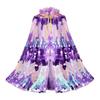 Girls' Mermaid Sequin Shawl - Elsa Princess Cloak