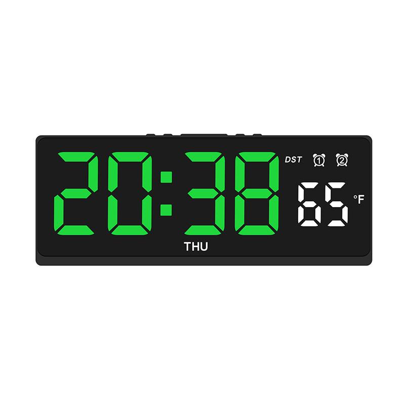 Modern Minimalist Led Desk Clock With Temperature Display For Home Office And Room Decor