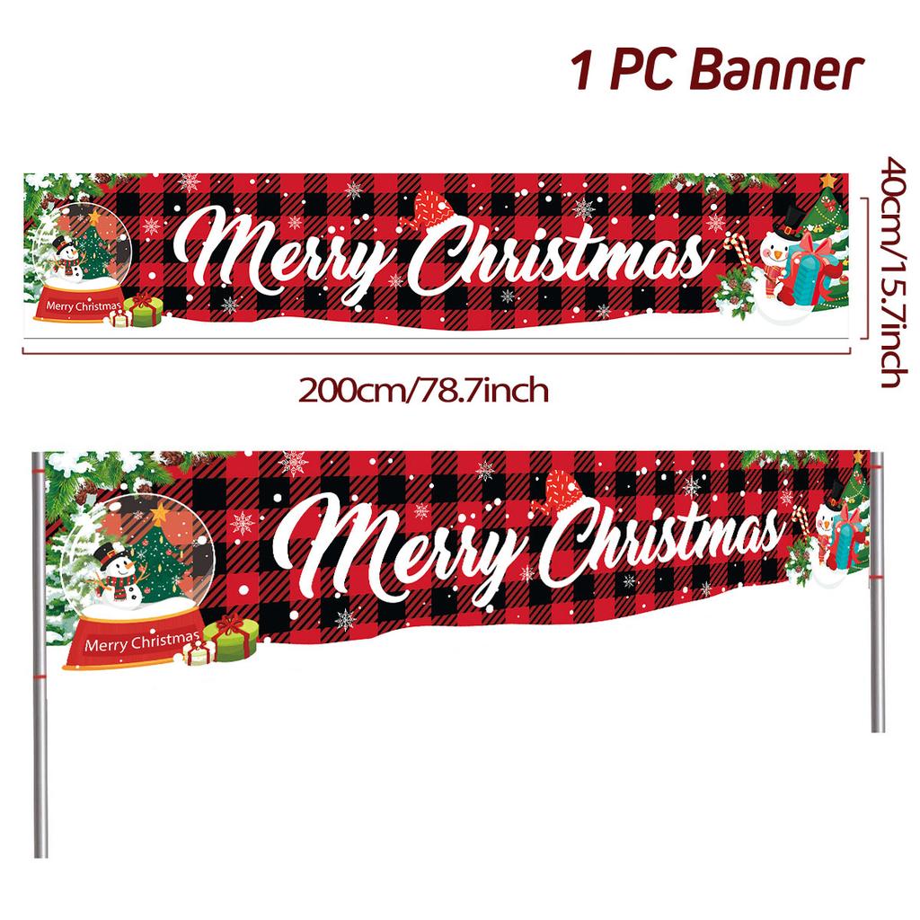 Christmas Outdoor Banner Merry Christmas Decoraton For Home 2025 Cristmas Outdoor Decor Xmas Navidad Noel Happy New Year 2025