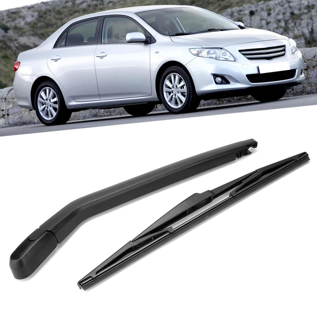 Car Rear Windshield Windscreen Wiper Arm & Blade Set Fit for Toyota Corolla Hatchback 2001 2007