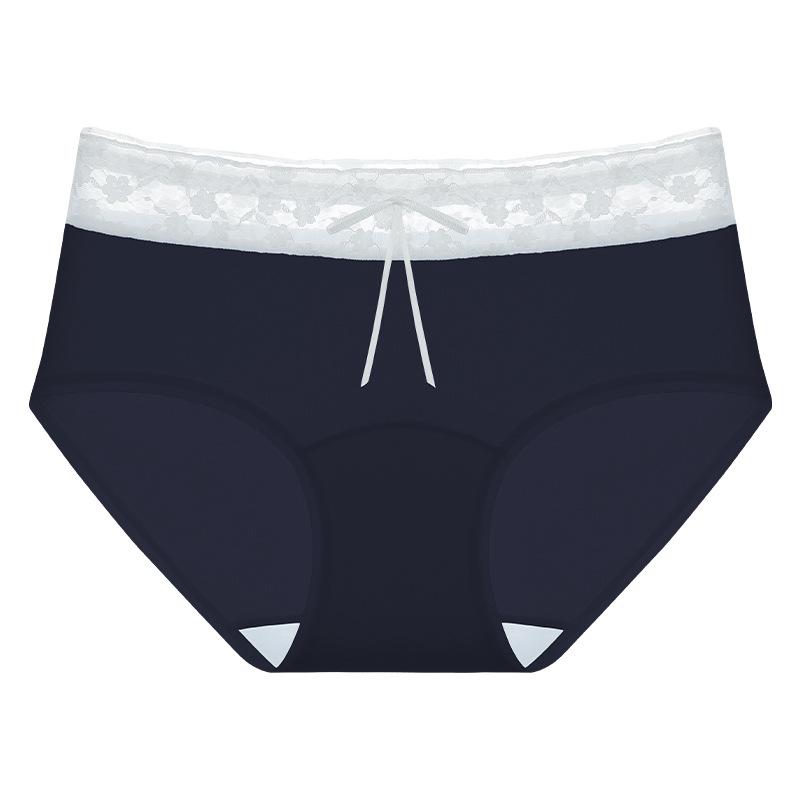 Girls Spring and Summer Fashion New Lace A Class Cotton Cotton Extended Crotch Triangle Briefs L