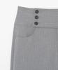MILLO WOMEN Striped Button Pants [Gray]