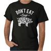 Funny Pork Humor Don't Eat Our Friends Vegan Womens or Mens Crewneck T Shirt Tee