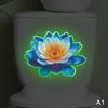 Leuchtet im Dunkeln Toilettenaufkleber Selbstklebend Abnehmbar Fenster Wandaufkleber Heimdekoration Autoaufkleber Leuchtet Nachts